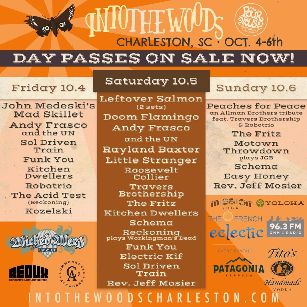into the woods festival 2019 daily lineup poster