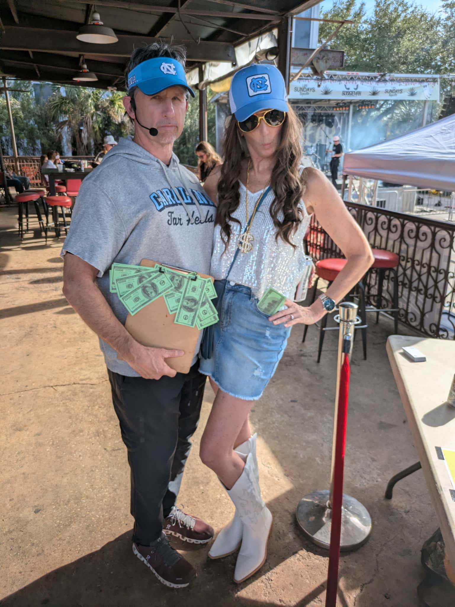 Bill Bellicheck and Jordan Hudson